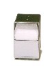 [ NAPKIN DISPENSER,CHROME/ WALNUT, 4"X6" ]