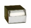 [ NAPKIN DISPENSER,CHROME/BLACK, 8"X6" ]