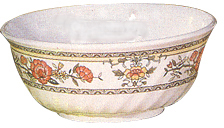 [ BOWL, MEL., C.GARDEN, FLUTED,  ]