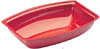 [ BOWL, MEL., RIBBED,  9"X12-1/8", RED ]