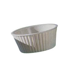 [ FLUTED RAMEKIN, MEL., 1 OZ., W ]