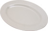 [ PLATE, MEL., OVAL, BONE WHITE, 24" ]