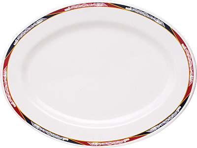 [ PLATTER, MEL, WATER BELT, OVAL ]