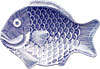 [ PLATE, MEL., BLUE FISH, 10" ]