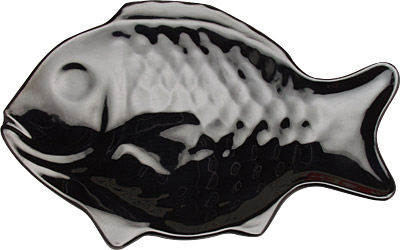 [ PLATE, MEL., BLACK FISH, 12