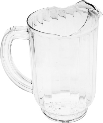 WATER PITCHER, PLASTIC, CLEAR, 60 OZ TTMO192