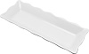 [ TRAY, MEL., LONG RECT., WHT., 17" X 6.5" ]