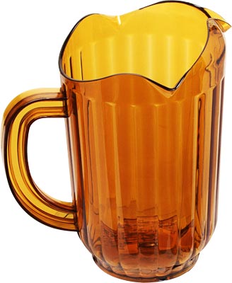 [ WATER PITCHER, CLEAR AMBER, 60 ]
