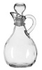 [ OIL & VINEGAR CRUET, GLASS, ROUND, 6 OZ ]