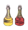 [ OIL & VINEGAR DISPENSER,GLASS,ROUND,8OZ ]