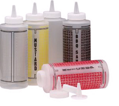 [ SQUEEZE BOTTLE, 12 OZ, GRAY/BL ]