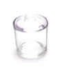 [ CONDIMENT JAR SET, GLASS, W/PLASTIC LID ]