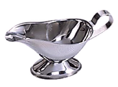 [ GRAVY BOAT,16 OZ, 18-8 S/S, OV ]