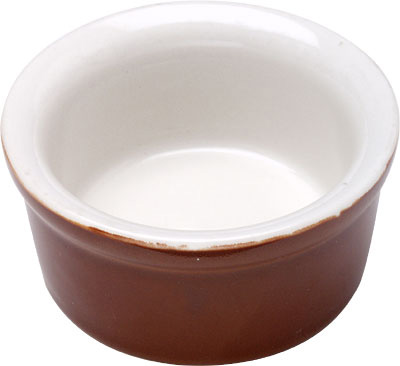 [ RAMEKIN, CERAMIC, 2-3/4 OZ, BR ]