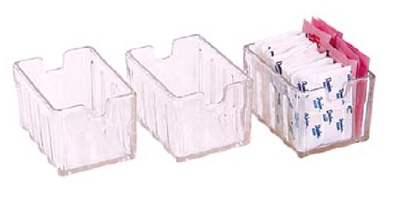 [ SUGAR CADDY,PLASTIC,CLEAR,3-1/ ]