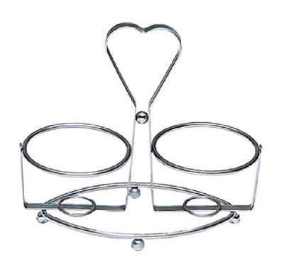 [ CONDIMENT RACK, 2 RINGS, 3