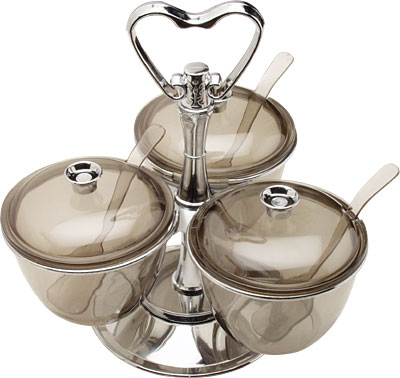 [ CONDIMENT RACK WITH BOWLS, REV ]