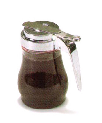 [ SYRUP DISPENSER,GLASS,METAL TO ]