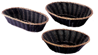 [ BREAD BASKET, BLACK, OVAL - TT ]