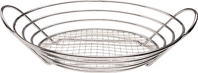 [ DISPLAY BASKET, CHROME WIRE, O ]