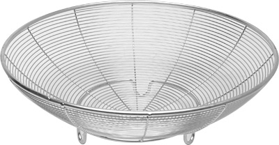 [ FRUIT BASKET, CHROME WIRE, 9.5 ]