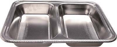 [ SERVING DISH, OBLONG, 2-COMPAR ]