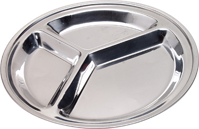 [ PLATE, 3-COMPARTMENT, S/S, 11