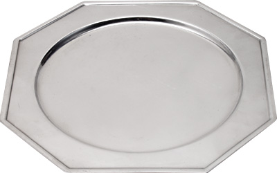 [ PLATE, SERVICE, OCTAGON, S/S,  ]