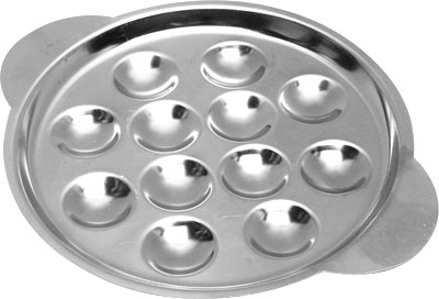 [ PLATE, SNAIL, S/S, 12-HOLE - T ]