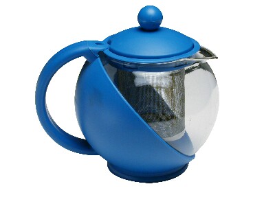 [ TEA POT,GLASS & PLASTIC, 32 OZ ]