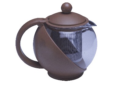 [ TEA POT,GLASS & PLASTIC, 32 OZ ]