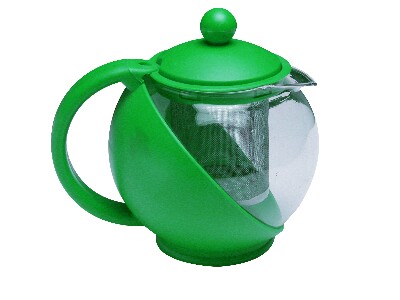 [ TEA POT,GLASS & PLASTIC, 32 OZ ]