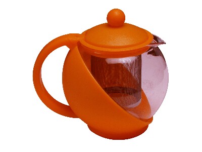 [ TEA POT,GLASS & PLASTIC, 32 OZ ]