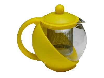 [ TEA POT,GLASS & PLASTIC, 32 OZ ]