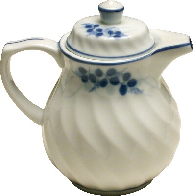 [ TEA POT,PORCELAIN,BLUE FLOWER, ]
