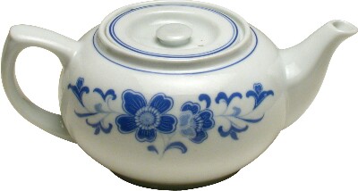[ TEA POT,PORCELAIN,BLUE FLOWER, ]