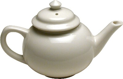 [ TEA POT,PORCELAIN,UNDEC,HOMER, ]