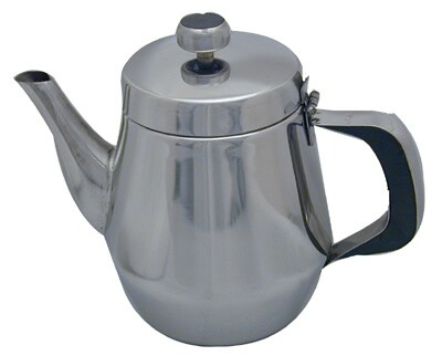 [ TEA POT,S/S,  GOOSENECK, 32 OZ ]
