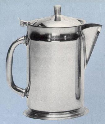 [ TEA POT,S/S, WITH BASE, 64 OZ. ]