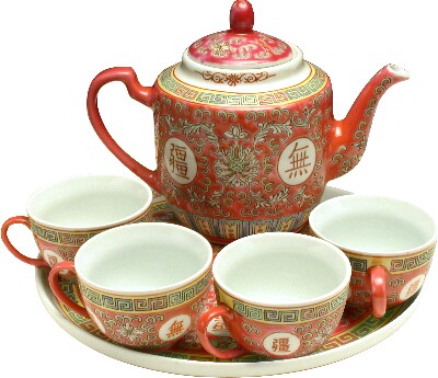 [ TEAPOT & CUP SET,PORCELAIN,LON ]