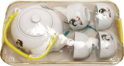 [ TEAPOT & CUP SET,PORCELAIN, JA ]