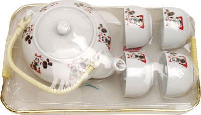 [ TEAPOT & CUP SET,PORCELAIN, FO ]
