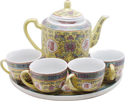 [ TEAPOT & CUP SET,PORCELAIN,LON ]