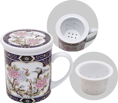 [ CUP W FILTER,PORCELAIN, 9 OZ.  ]