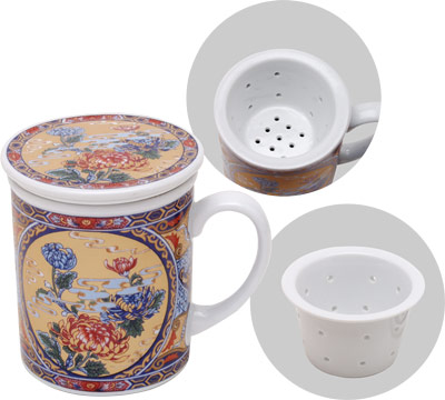 [ CUP W FILTER,PORCELAIN, 9 OZ.  ]