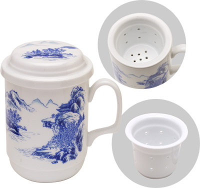 [ CUP W FILTER,PORCELAIN,LANDSCA ]