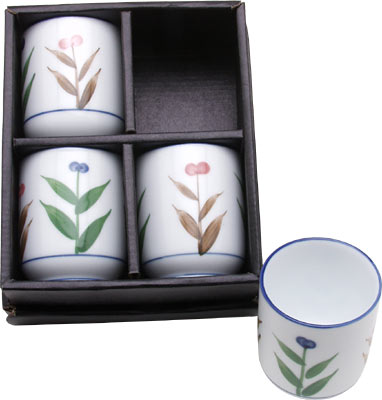 [ CUP, PORCELAIN,4 PCS/SET,FLOWE ]