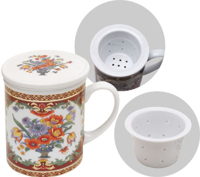 [ CUP W FILTER,PORCELAIN, 9 OZ.  ]