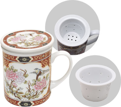 [ CUP W FILTER,PORCELAIN, 9 OZ.  ]