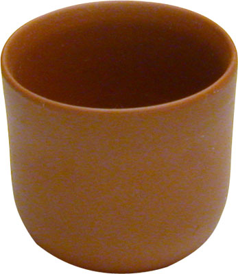 [ CUP, PORCELAIN, BROWN, 2.5